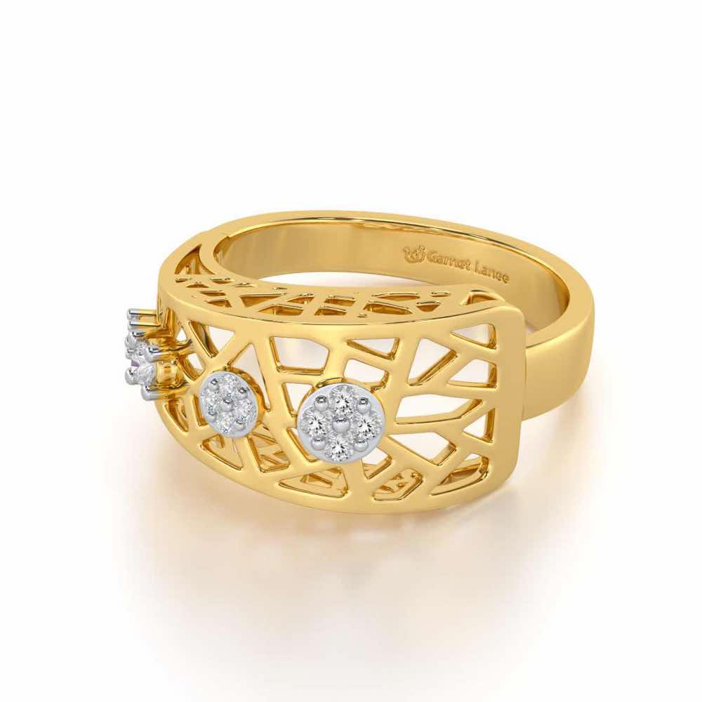 Formative Silver Ring - Yellow Gold - Image 2
