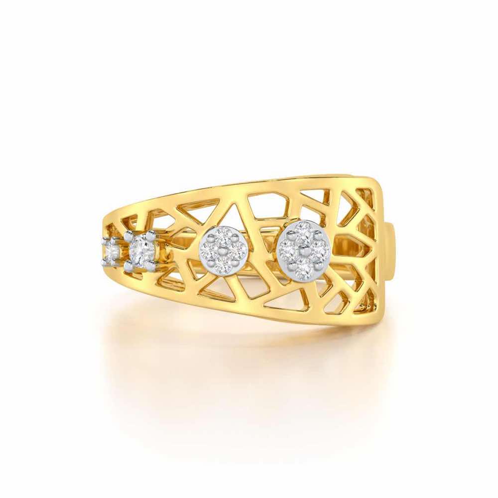 Formative Silver Ring - Yellow Gold - Image 4