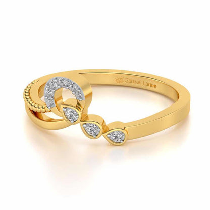 Forsythia Silver Ring - Yellow Gold - Image 2