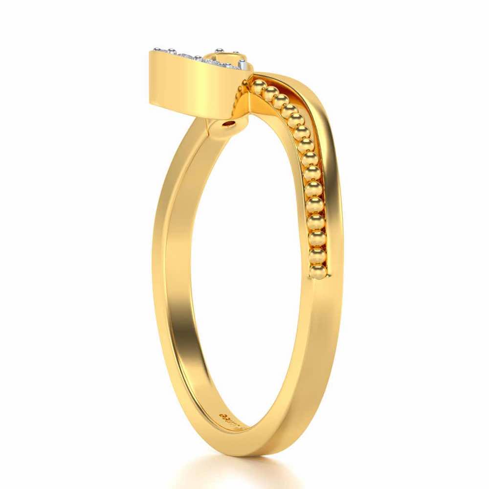 Forsythia Silver Ring - Yellow Gold - Image 3