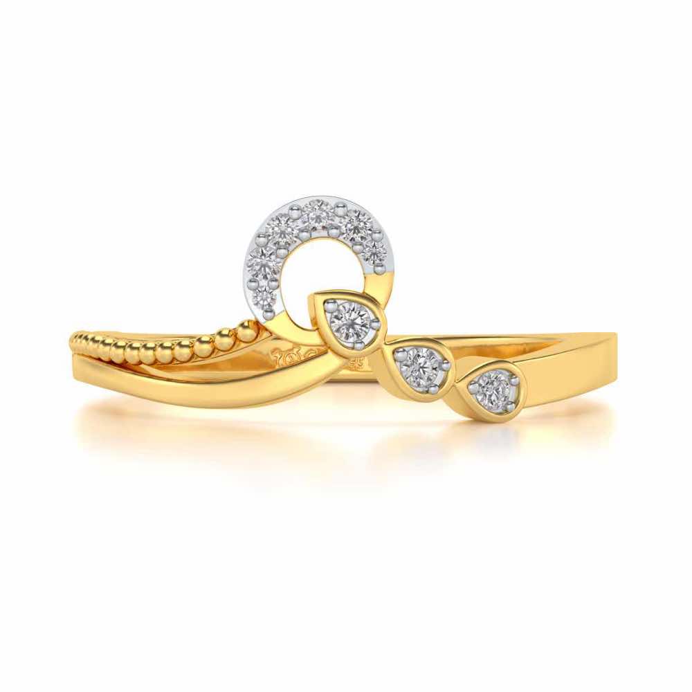 Forsythia Silver Ring - Yellow Gold - Image 4