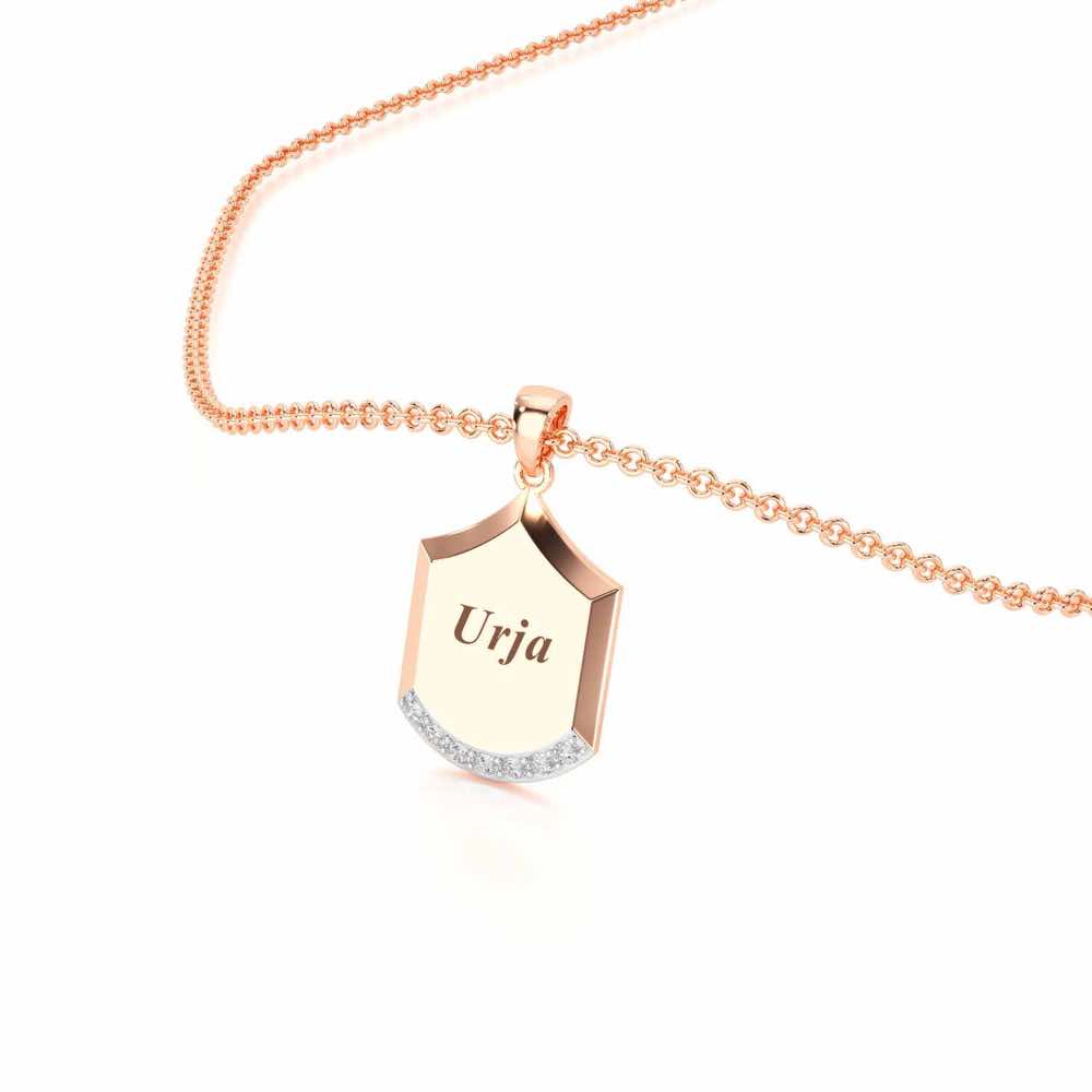 Framed You Silver Pendant - Rose Gold - Image 2