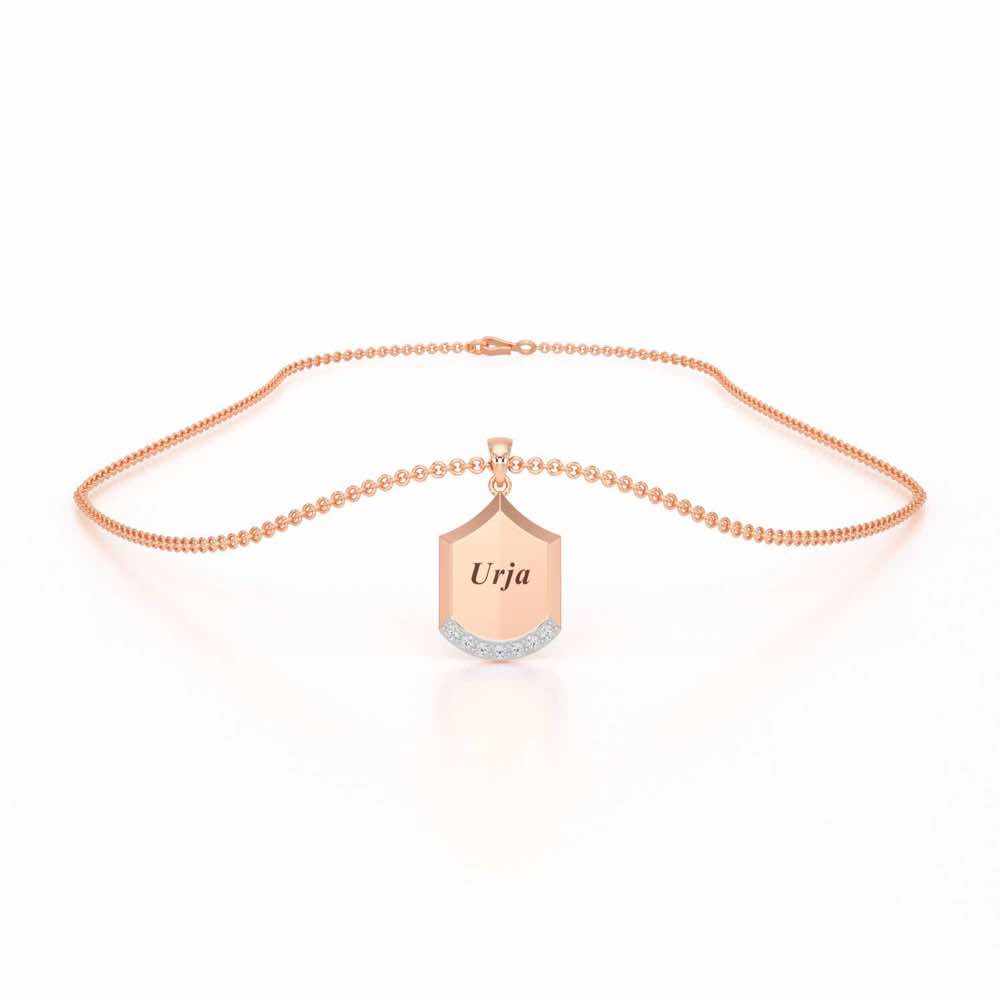 Framed You Silver Pendant - Rose Gold - Image 3