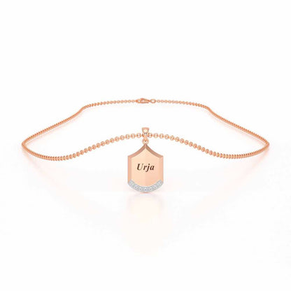 Framed You Silver Pendant - Rose Gold - Image 3