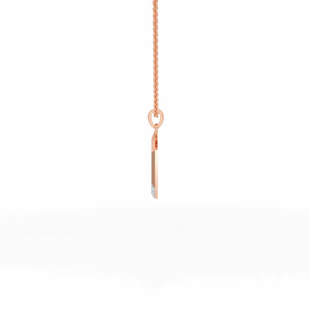Framed You Silver Pendant - Rose Gold - Image 4