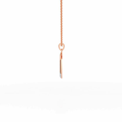 Framed You Silver Pendant - Rose Gold - Image 4