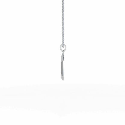 Framed You Silver Pendant - White Gold - Image 4