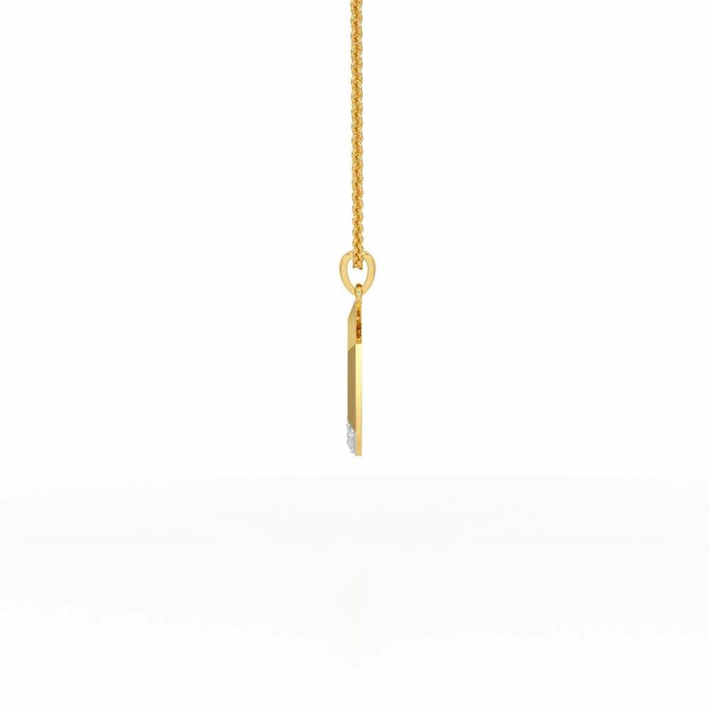 Framed You Silver Pendant - Yellow Gold - Image 4
