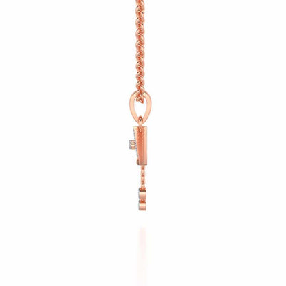 Fresh Sheen Silver Pendant - Rose Gold - Image 4