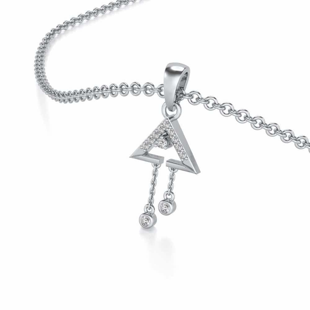 Fresh Sheen Silver Pendant - White Gold - Image 2