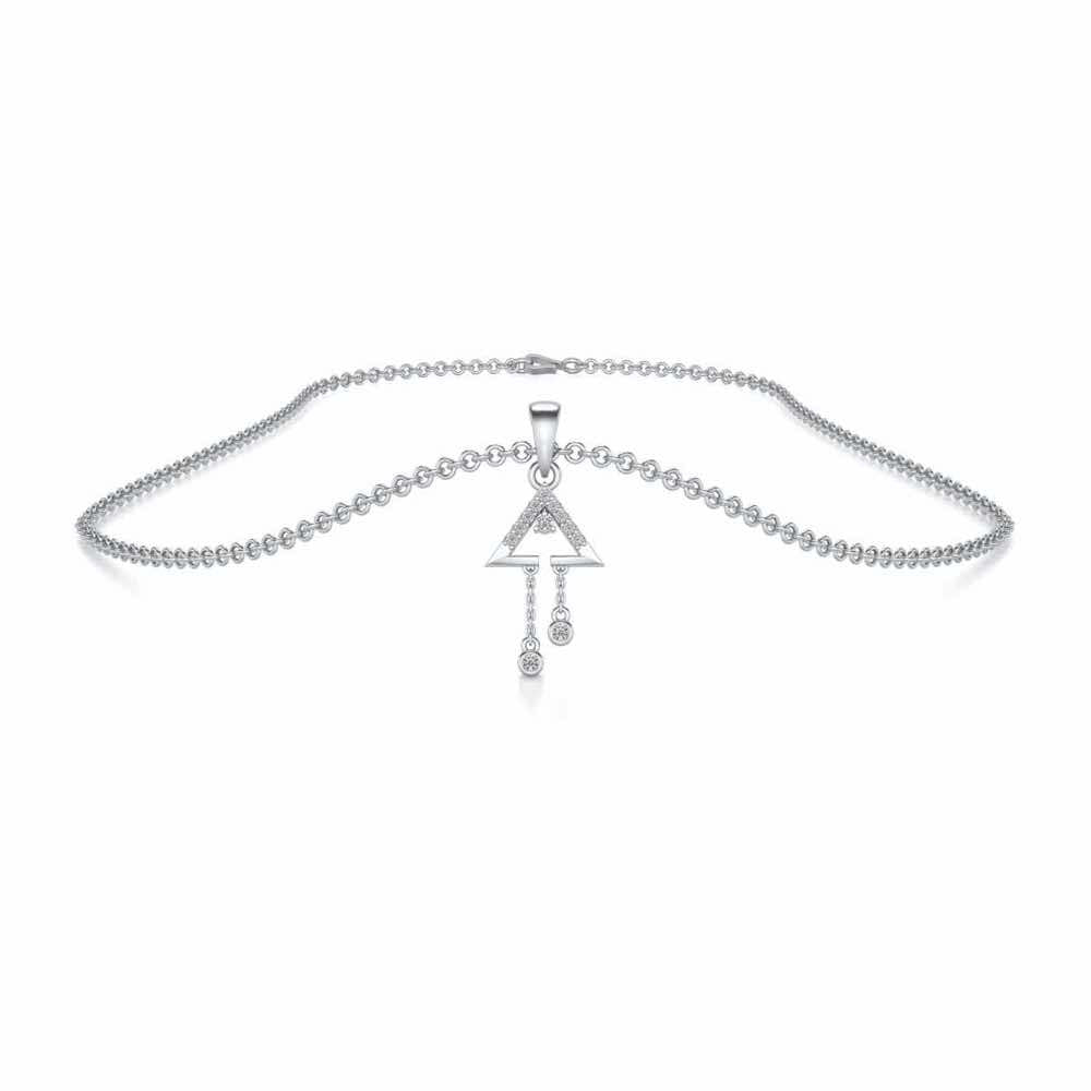 Fresh Sheen Silver Pendant - White Gold - Image 3