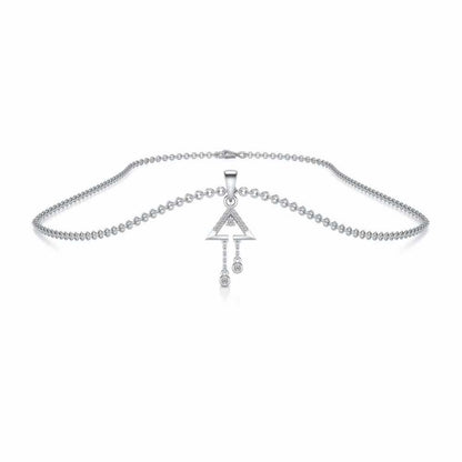 Fresh Sheen Silver Pendant - White Gold - Image 3