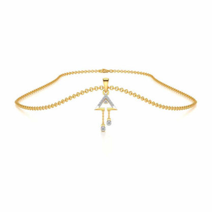 Fresh Sheen Silver Pendant - Yellow Gold - Image 3