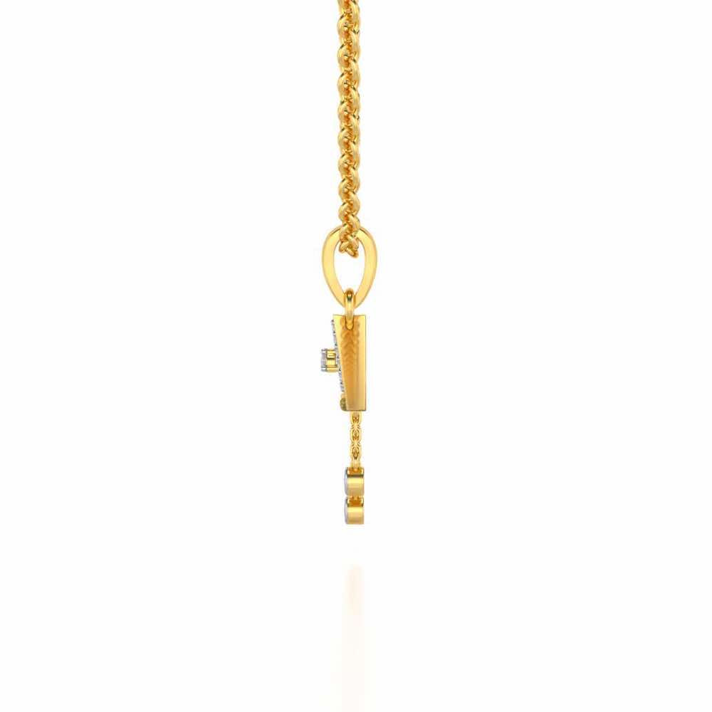 Fresh Sheen Silver Pendant - Yellow Gold - Image 4