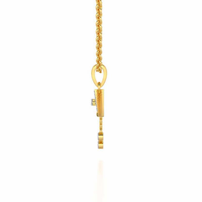 Fresh Sheen Silver Pendant - Yellow Gold - Image 4
