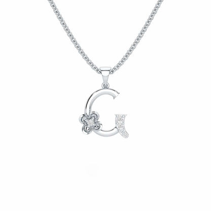 G-Glint Silver Pendant - White Gold - Image 1