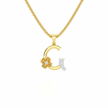 G-Glint Silver Pendant - Yellow Gold - Image 1
