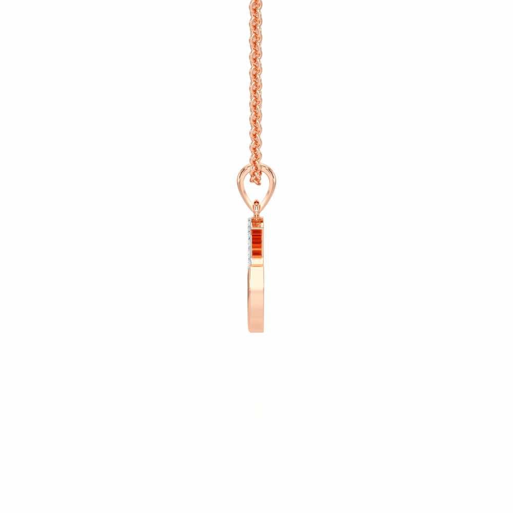 G-Luke Silver Pendant - Rose Gold - Image 3
