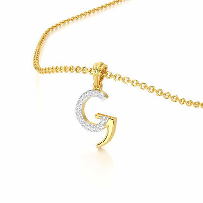 G-Luke Silver Pendant - Yellow Gold - Image 2