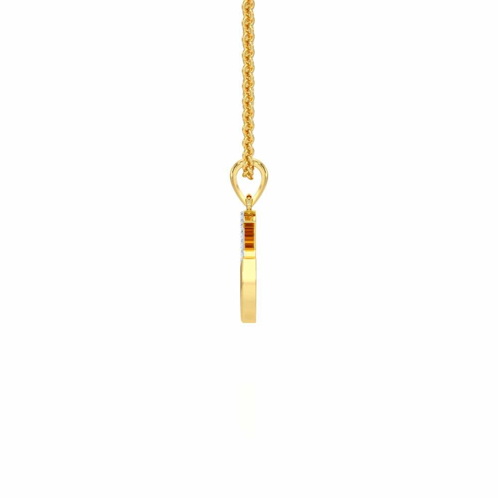 G-Luke Silver Pendant - Yellow Gold - Image 3