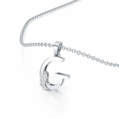 G-Spark Silver Pendant - White Gold - Image 2