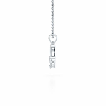 G-Spark Silver Pendant - White Gold - Image 3