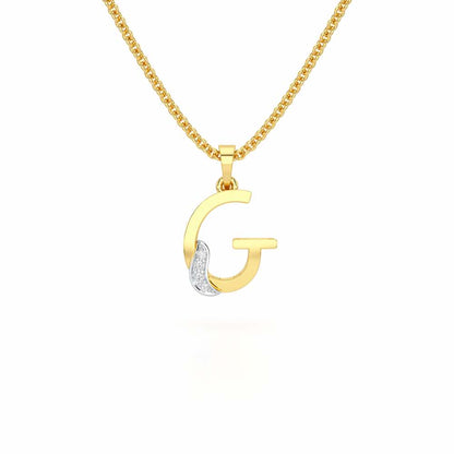 G-Spark Silver Pendant - Yellow Gold - Image 1