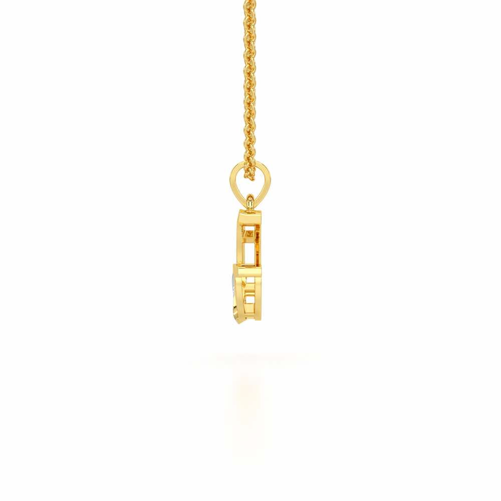 G-Spark Silver Pendant - Yellow Gold - Image 3