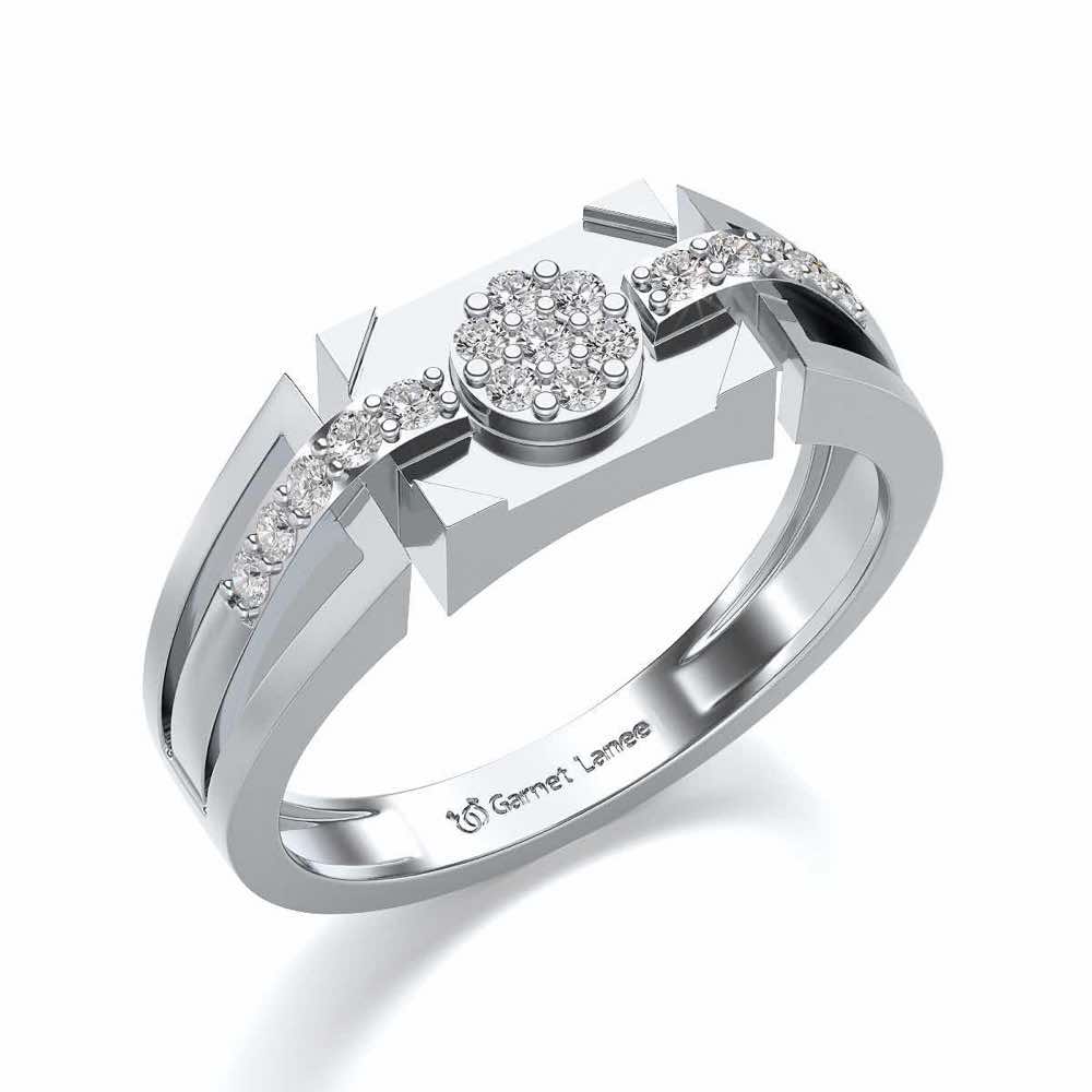 Gardenera Ring For Men - White Gold - Image 1