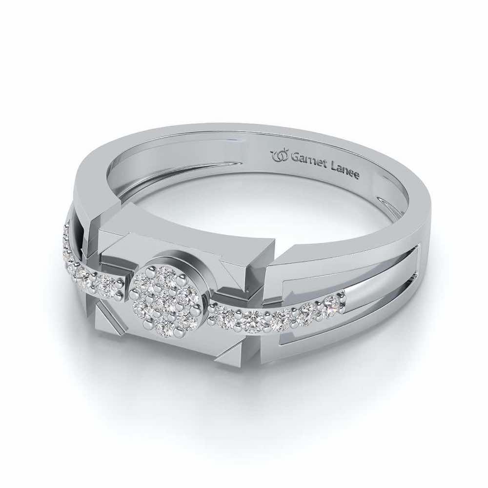 Gardenera Ring For Men - White Gold - Image 2