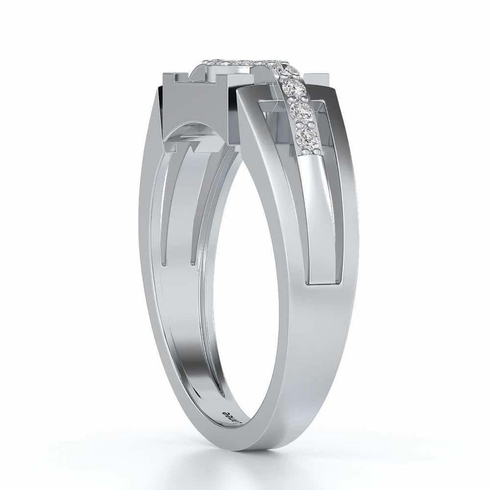 Gardenera Ring For Men - White Gold - Image 3