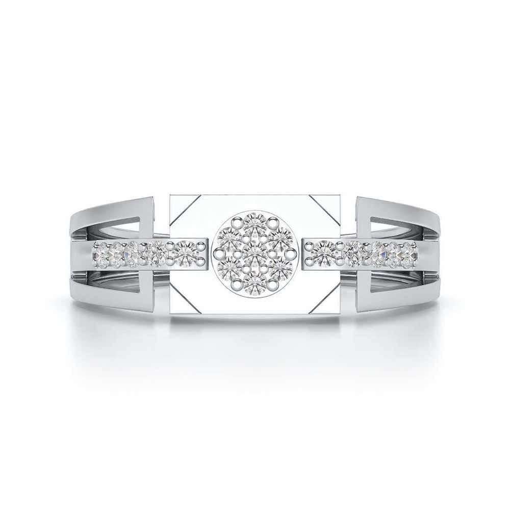 Gardenera Ring For Men - White Gold - Image 4