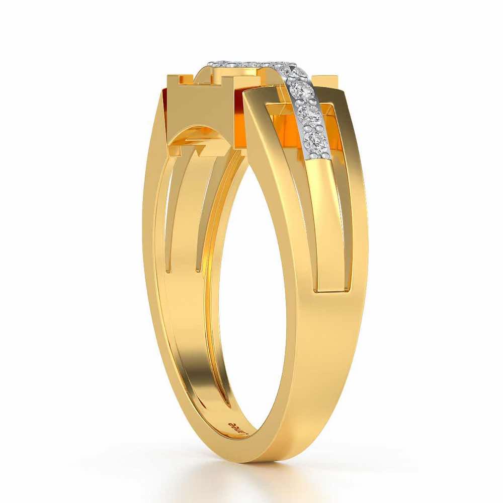 Gardenera Ring For Men - Yellow Gold - Image 3