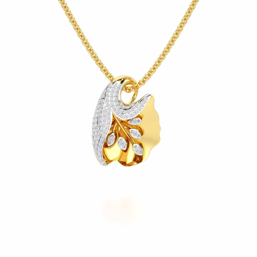 Gardenia Silver Pendant
