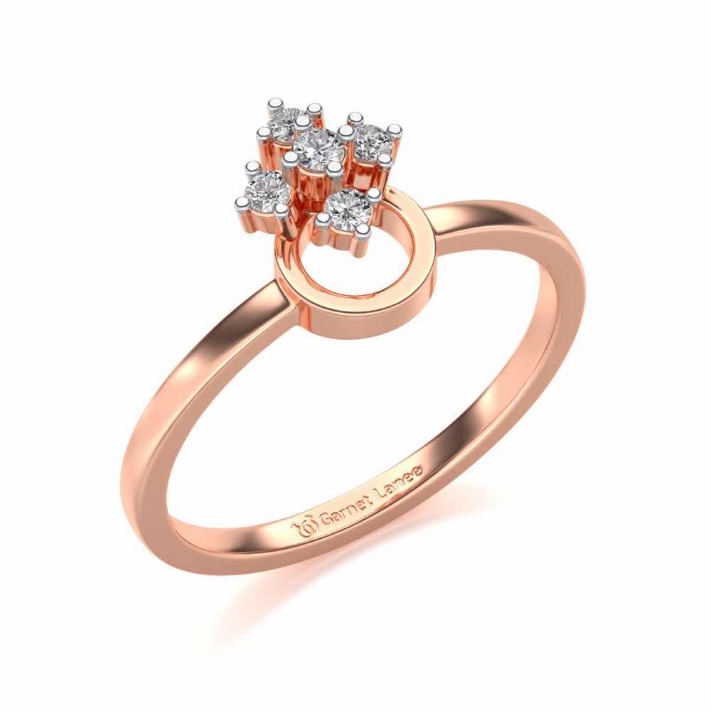 Garima Silver Ring - Rose Gold - Image 1