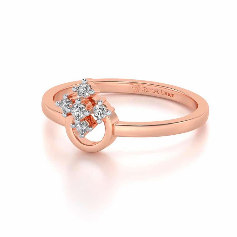 Garima Silver Ring - Rose Gold - Image 2