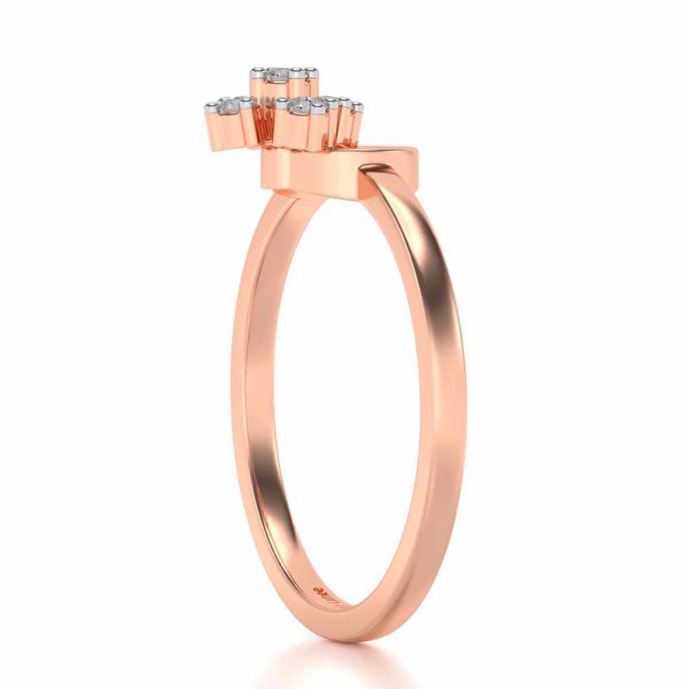 Garima Silver Ring - Rose Gold - Image 3