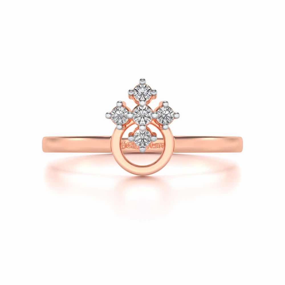 Garima Silver Ring - Rose Gold - Image 4