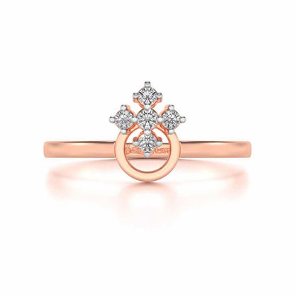 Garima Silver Ring - Rose Gold - Image 4