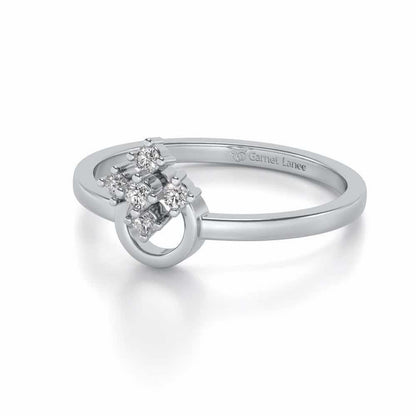 Garima Silver Ring - White Gold - Image 2