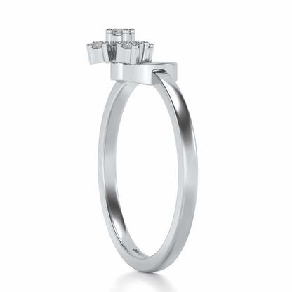 Garima Silver Ring - White Gold - Image 3