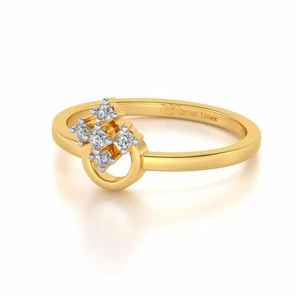 Garima Silver Ring - Yellow Gold - Image 2