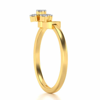 Garima Silver Ring - Yellow Gold - Image 3