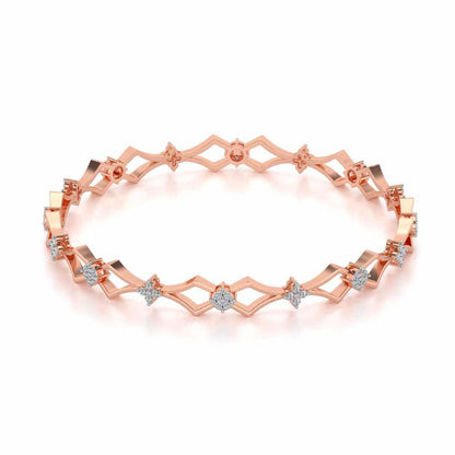 Garland Silver Bangles - Rose Gold - Image 2