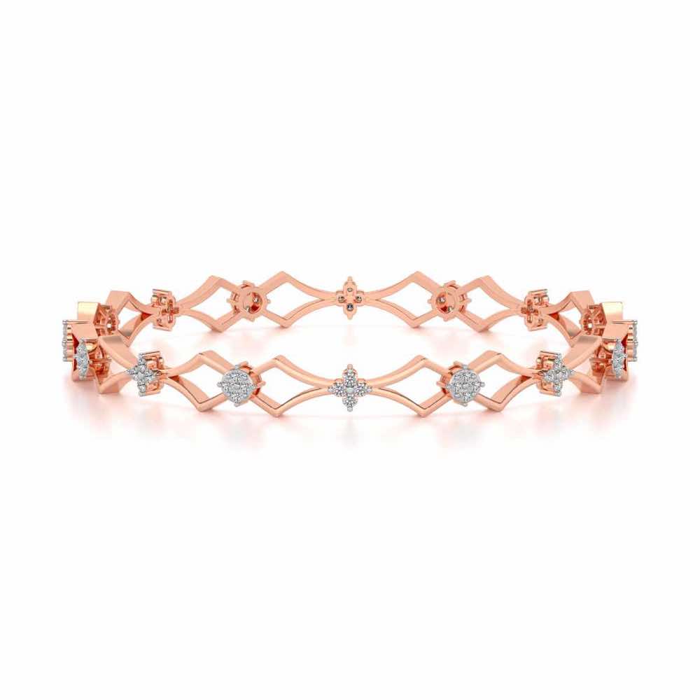 Garland Silver Bangles - Rose Gold - Image 4