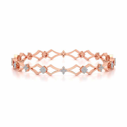 Garland Silver Bangles - Rose Gold - Image 4