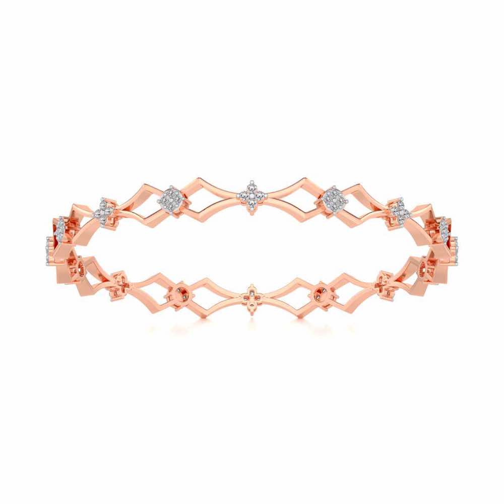 Garland Silver Bangles - Rose Gold - Image 5