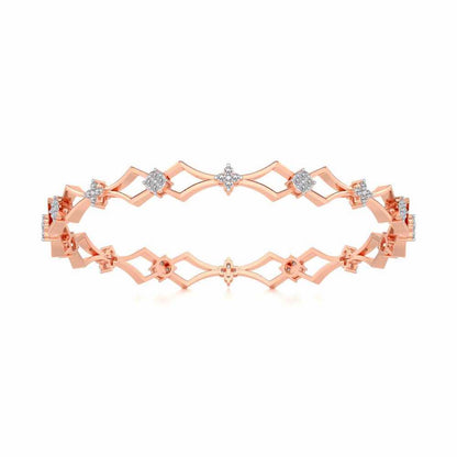 Garland Silver Bangles - Rose Gold - Image 5
