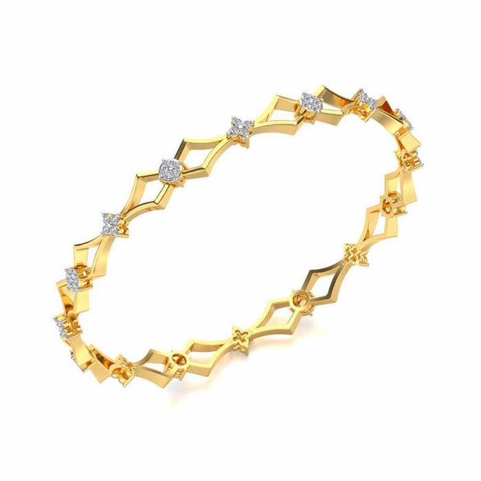 Garland Silver Bangles - Yellow Gold - Image 1