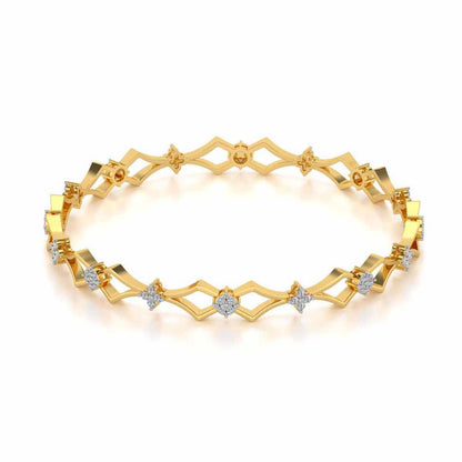 Garland Silver Bangles - Yellow Gold - Image 2